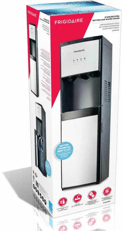 5 Gallon Bottom Loading Hot and Cold Water Dispenser Stainless Steel Q1225