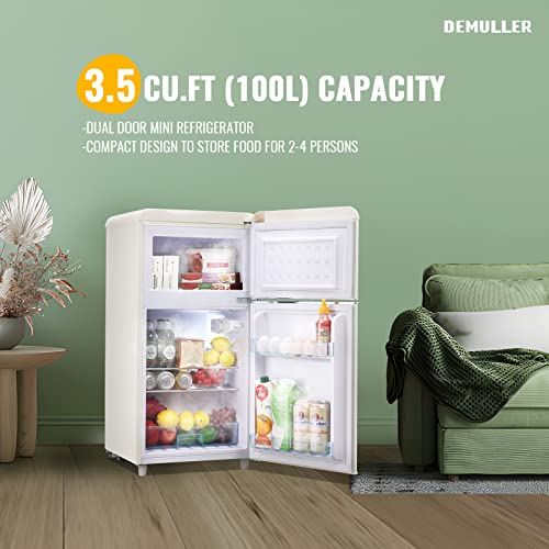 Retro Mini Fridge with two doors S549