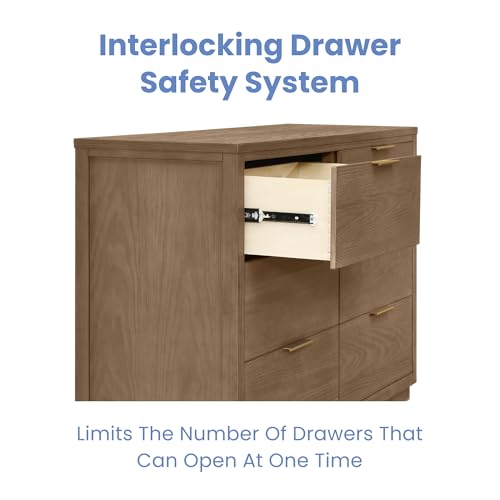 Teak Brown 6 Drawer Dresser G787858