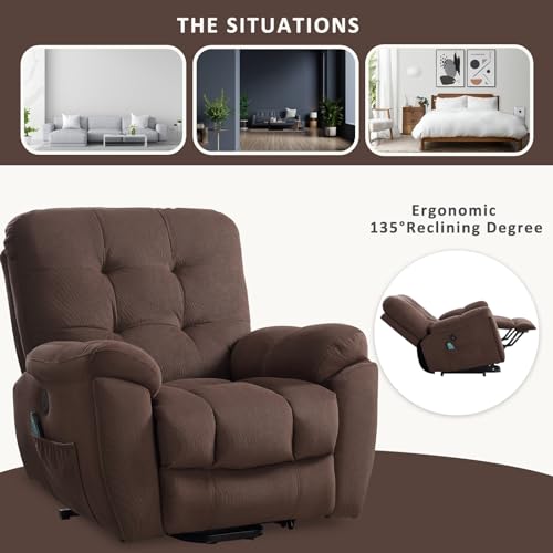 Power Lift Electric Recliner Chair with USB Charge Port and 2 Cup Holders X5713