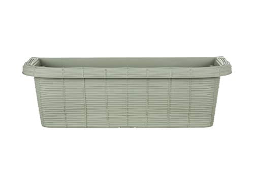 23.5" Adjustable Railing Planter, White R232