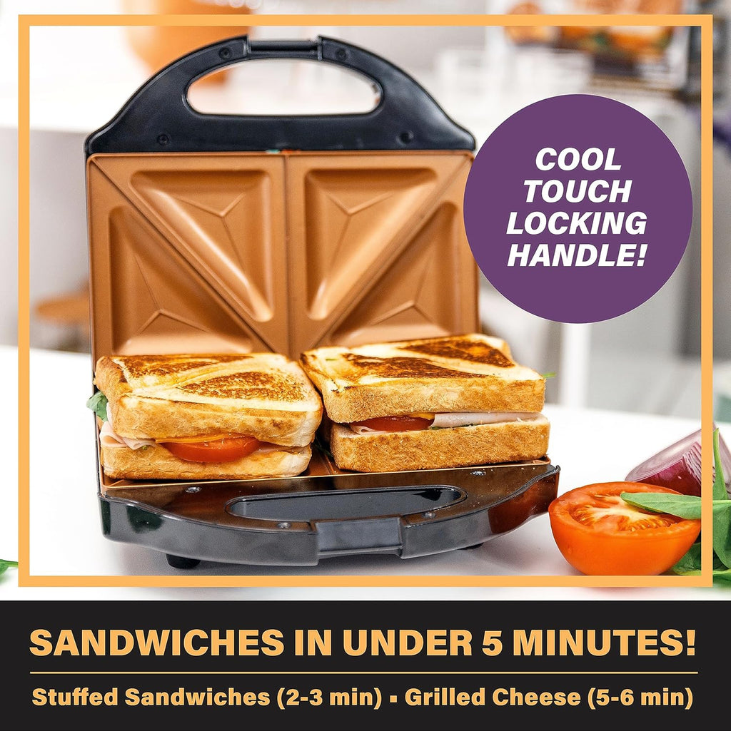 Nonstick Panini Press Sandwich Maker L934730