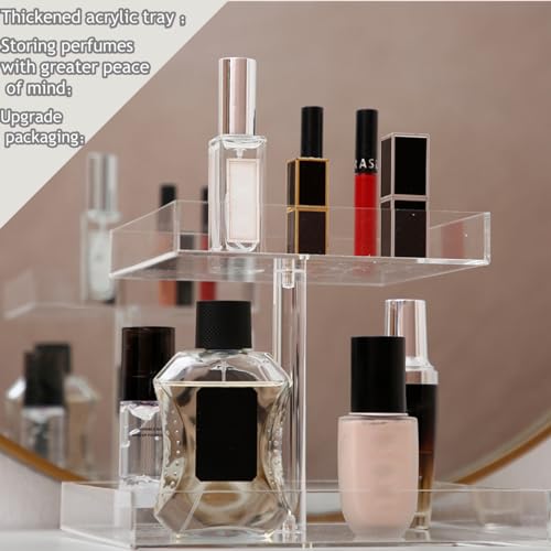 Perfume Organizer Display Tray Acrylic Large Vanity Trays Makeup Storage Holder U454