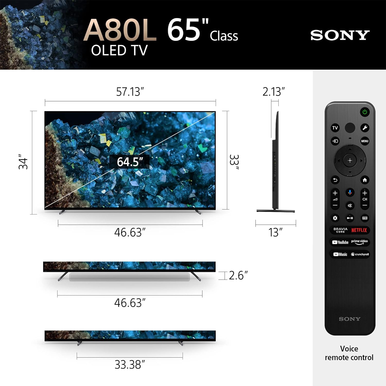 65 inch OLED 4K Ultra HD TV F16181