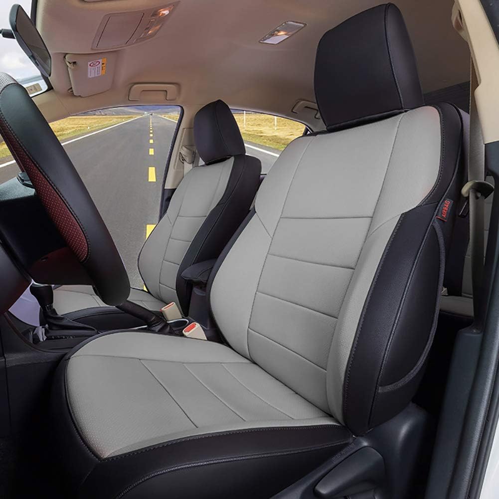 Full Set Car Seat Covers Leatherette Black U622