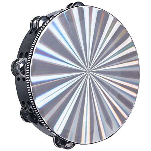 10 inch Tambourine with Double Row Jingle Handheld Percussion R62589