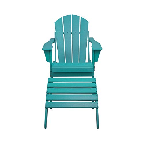 Teak Adirondack Chair Ottoman Set of 2 PCS F459995