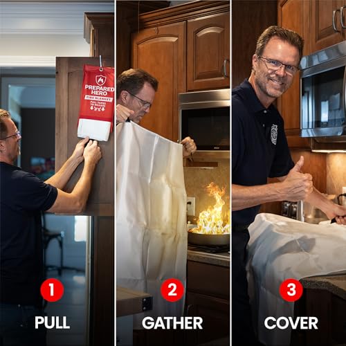 40" x 40" Fiberglass Fire Blanket Y6523