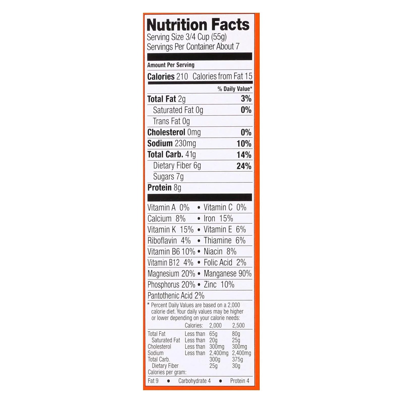 14 Oz Pack Of 6 Ezekiel Sprouted Grain Cereal U4179