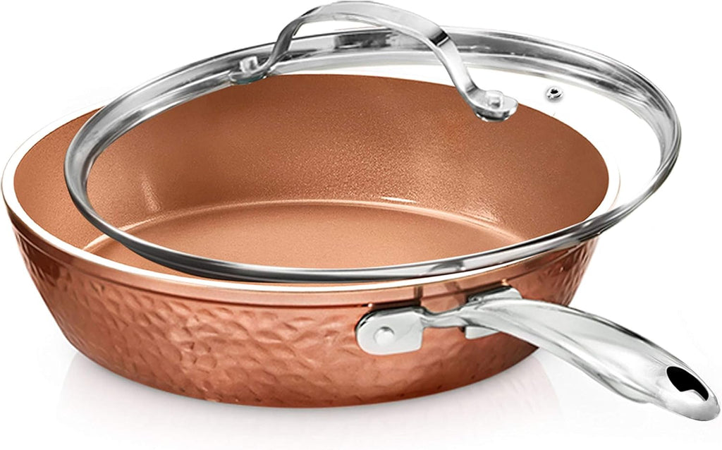12" Nonstick Fry Pan with Rubber Grip Handle Z5596