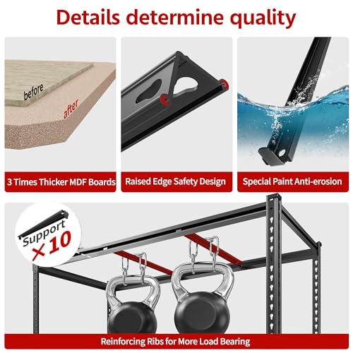 48" W x 72" H x 24" D 5 Tier Heavy Duty Garage Shelving R3664
