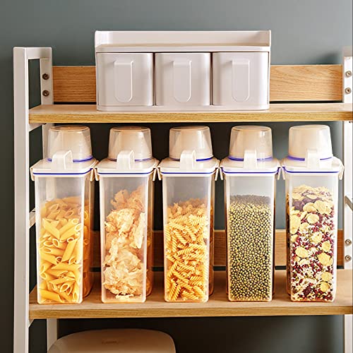 2Pack BPA Free Plastic Airtight Rice Storage Bin Cereal Containers Dispenser F4311