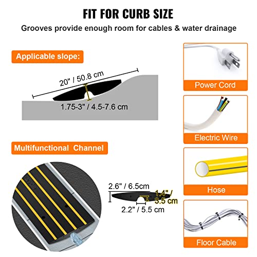2 Pack Heavy Duty 32000 lbs Capacity Curb Ramp Set A87315