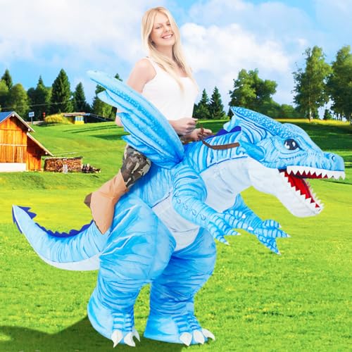 Inflatable Dragon Costume Adults 72IN and Inflatable Dinosaur Costume for Adult 72IN J7128