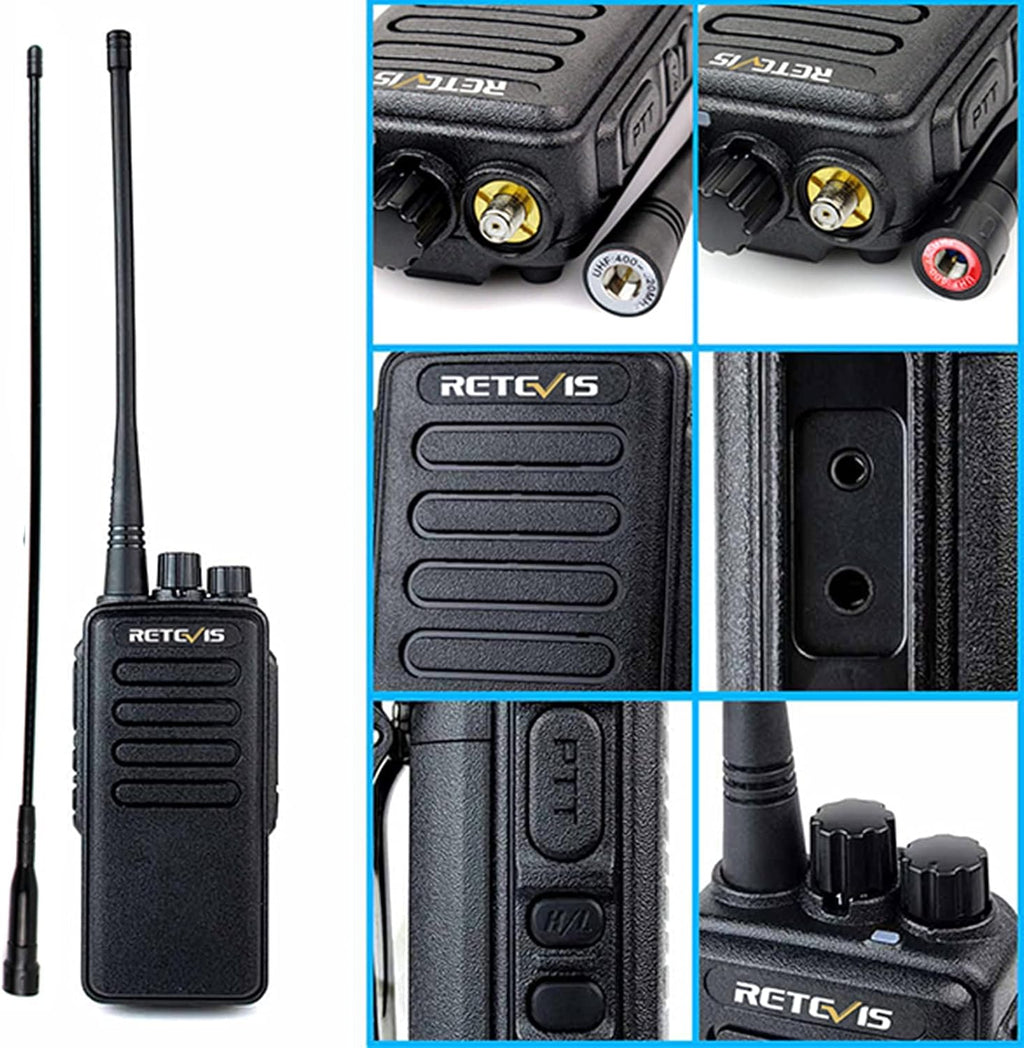 4 Pack Long Range Heavy Duty 2 Way Radio with 3000mAh Rechargeable E5900