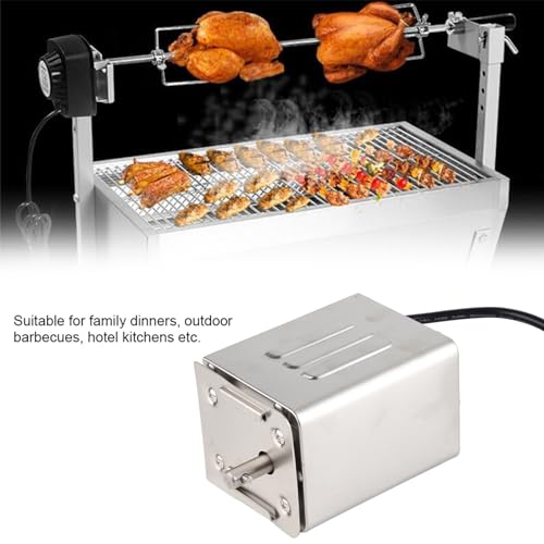 Stainless Steel BBQ Rotisserie Motor Electric Roaster 50-70kgF Torque Capacity US Plug 110V Y180707