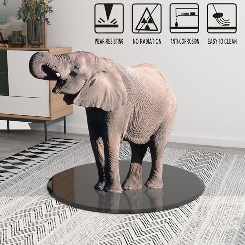 36 Inch Round Tempered Glass Tabletop U94436
