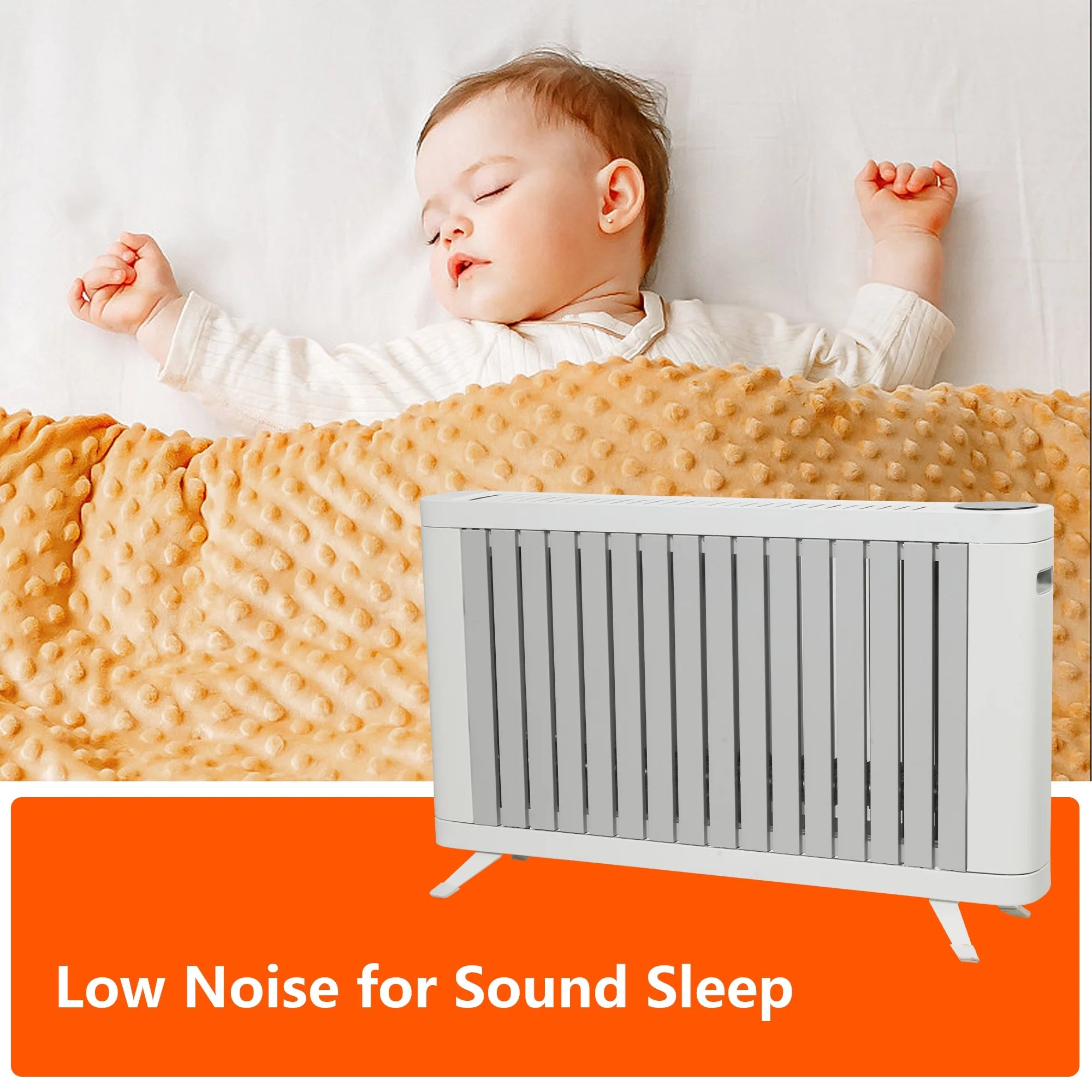 1500W Smart Radiator Space Heater with 3 Heating Modes, Adjustable Thermostat, 0-12h Timer I7434