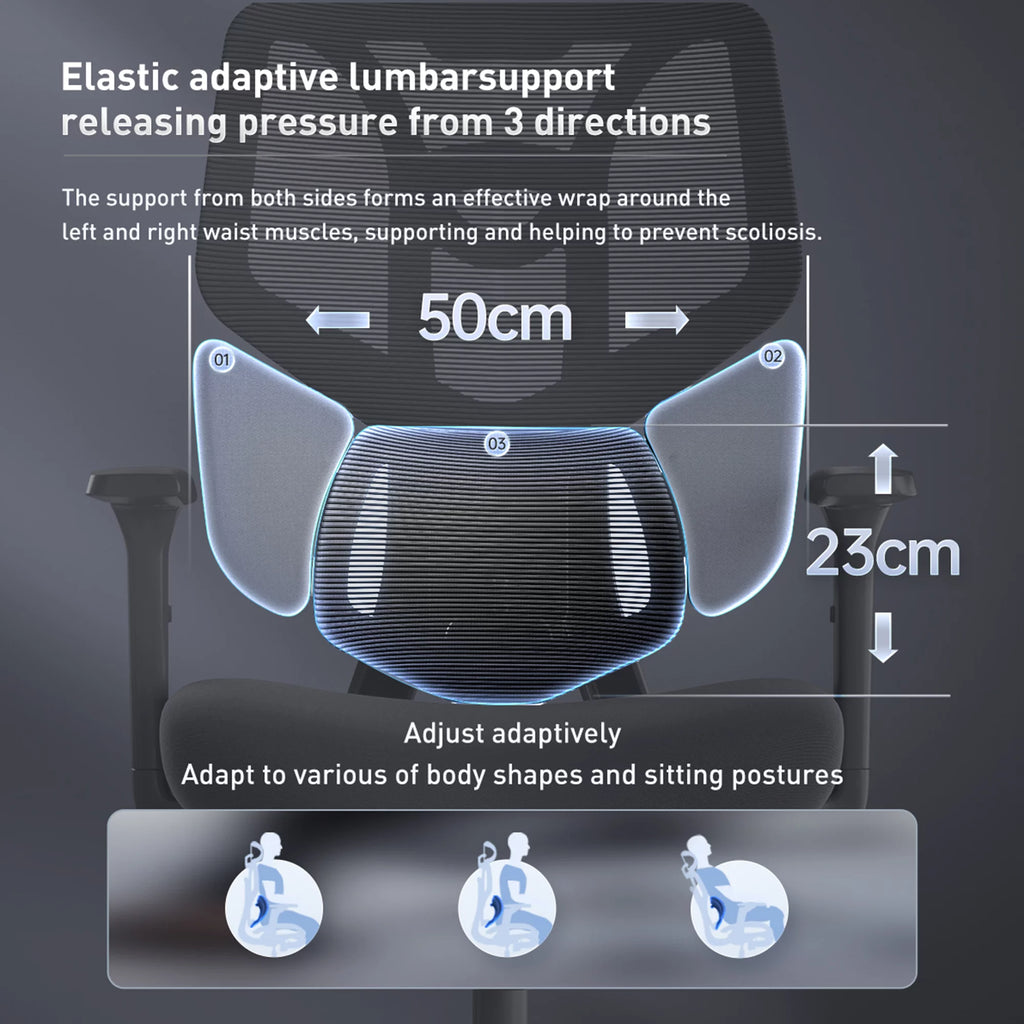 Black Ergonomic Mesh Office Chair Z877307