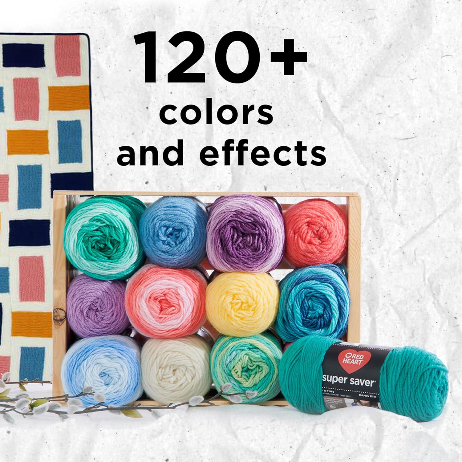 3 Pack 198g Acrylic 4 Medium Worsted Yarn T8040
