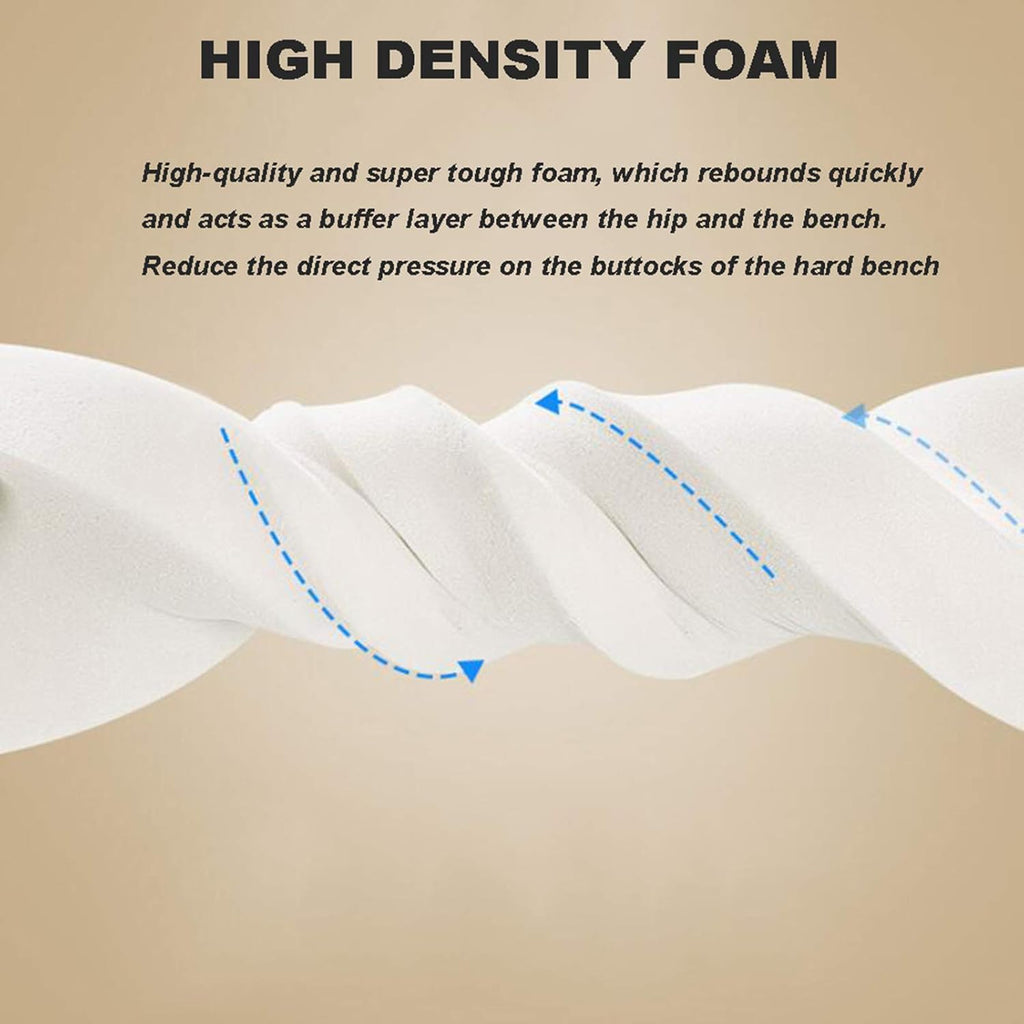 Non-Slip Tufted Padded Foam Rectangle Bench Cushion A5552