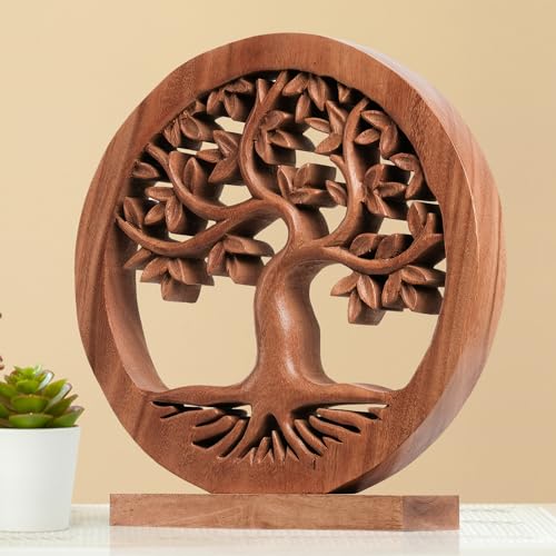 Solid Wood Tree of Life Sculpture Y52842