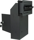 Black Locking Steel Mailbox with Rear Access R386531