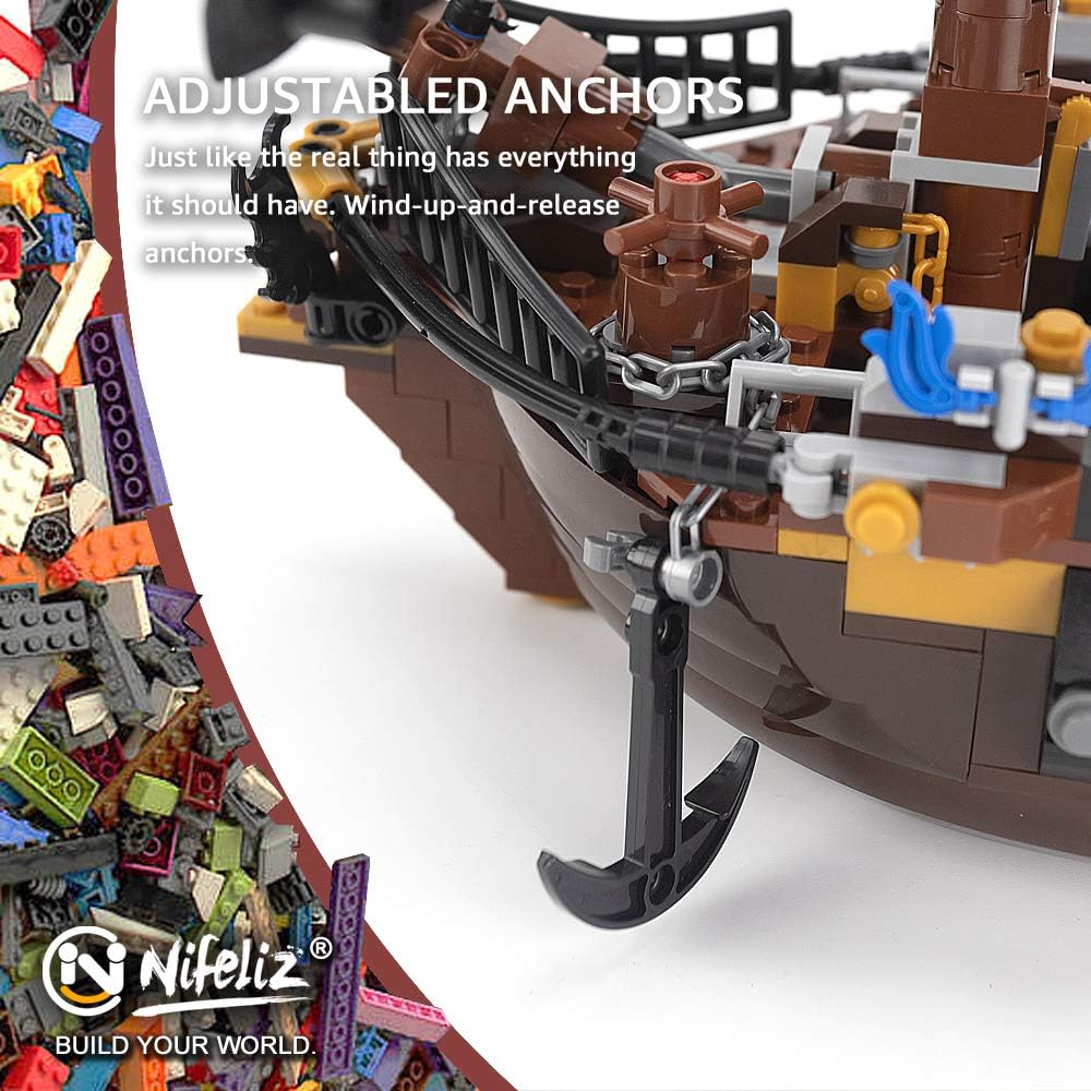 1334 Pcs Building Blocks Ship Model H8124