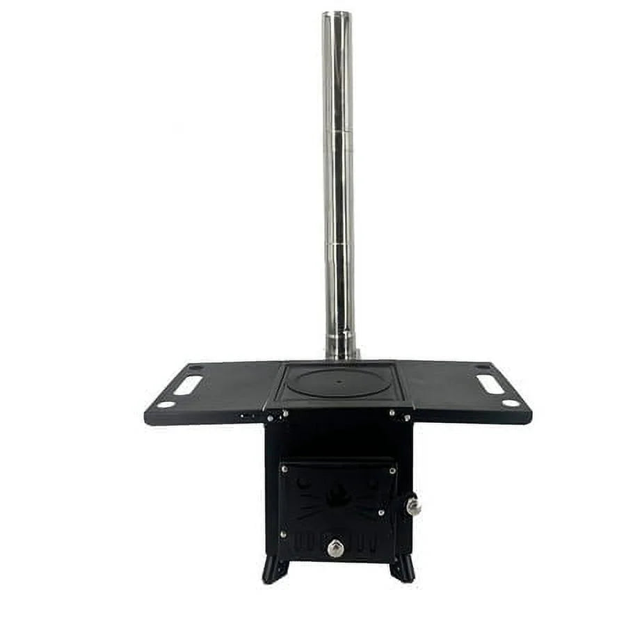 Portable Wood Burning Camping Stove with Chimney Pipe H4855
