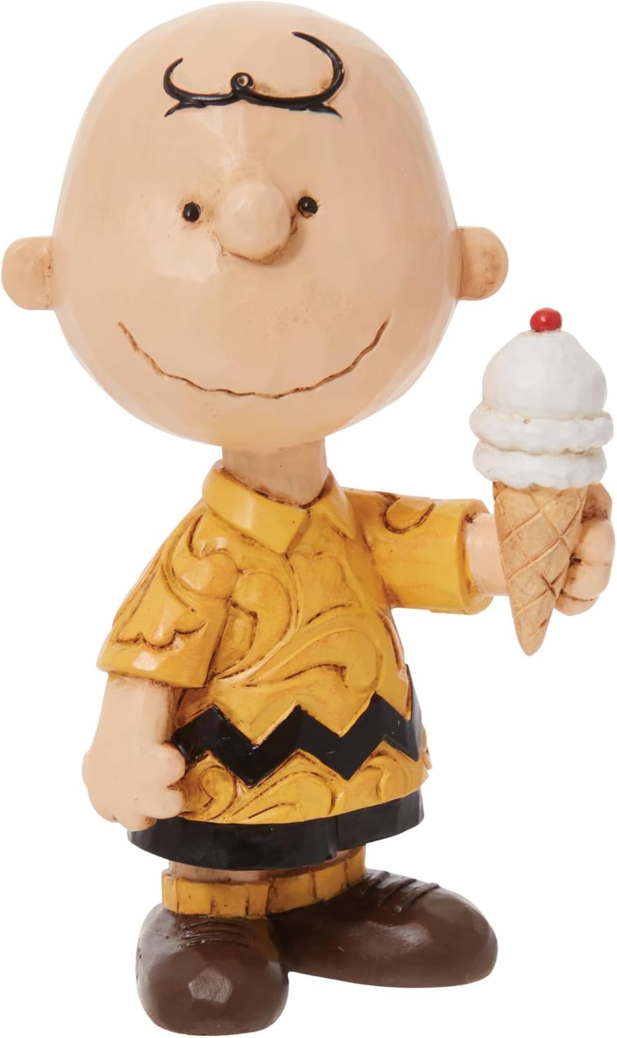 Mini Charlie Brown with Ice Cream Figurine 3 Inch C734