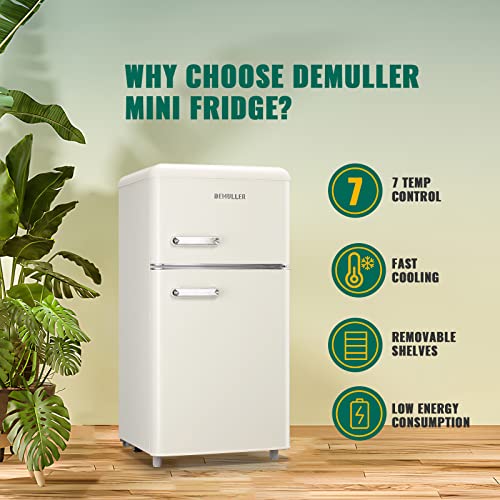 Retro Mini Fridge with two doors S549