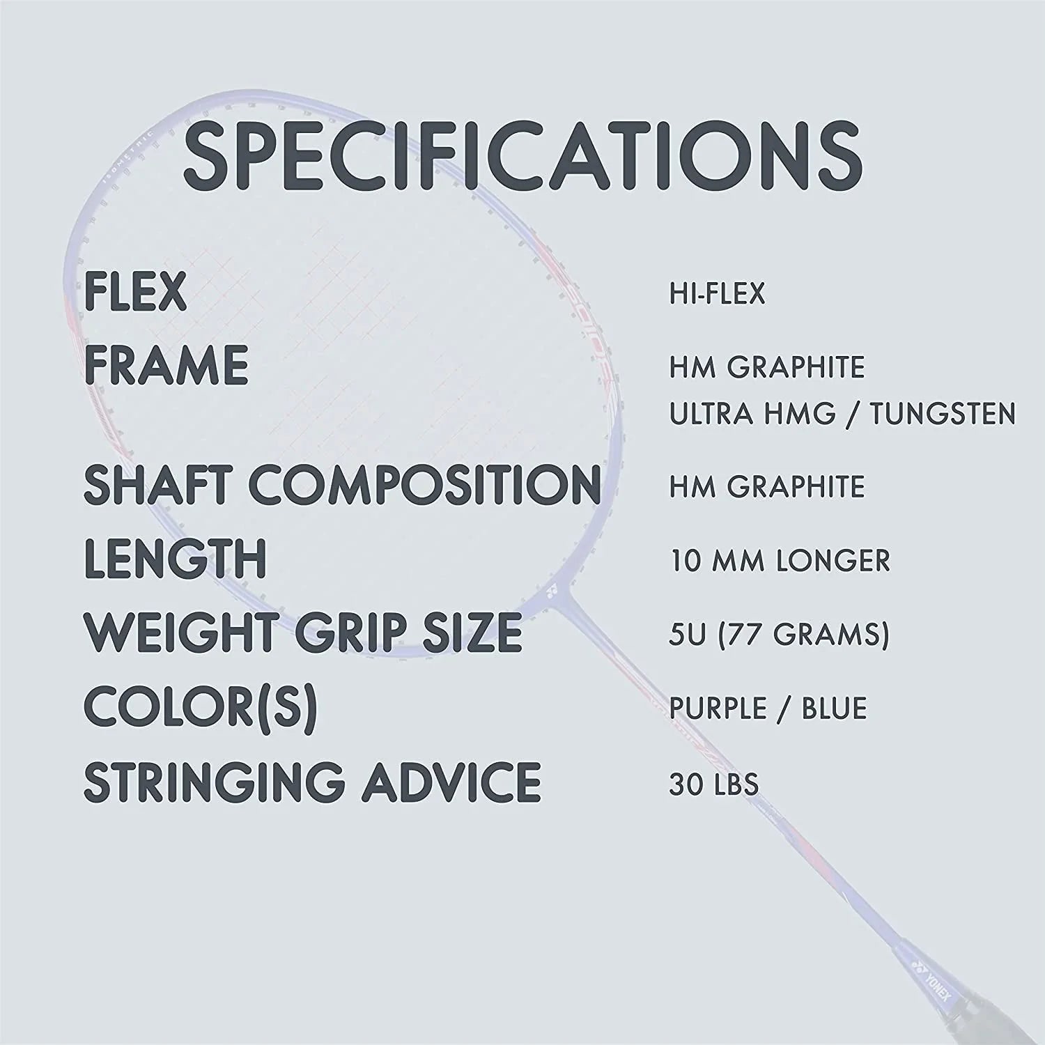Graphite Badminton Racquet T16097