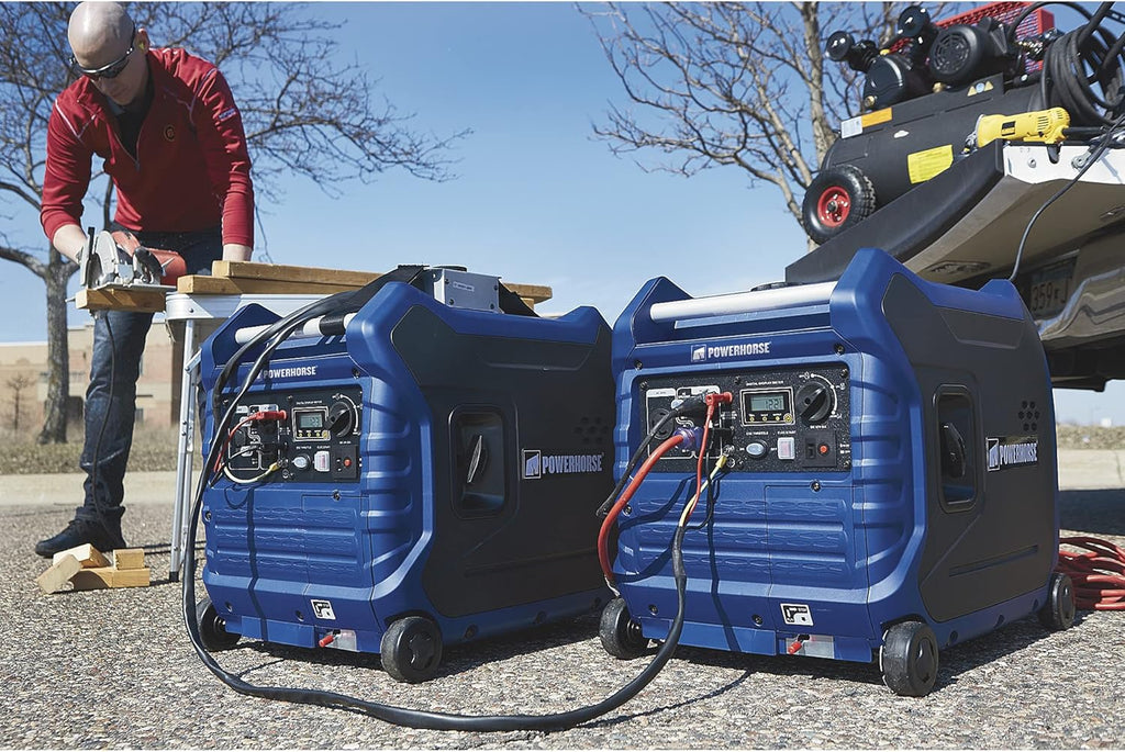 4500 Surge Watts 3500 Rated Watts Electric Start Inverter Generator Pack of 2 G41415