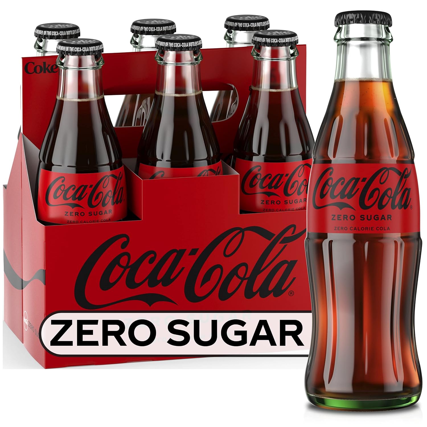 8 fl oz 6 Pack Glass Bottles S21133