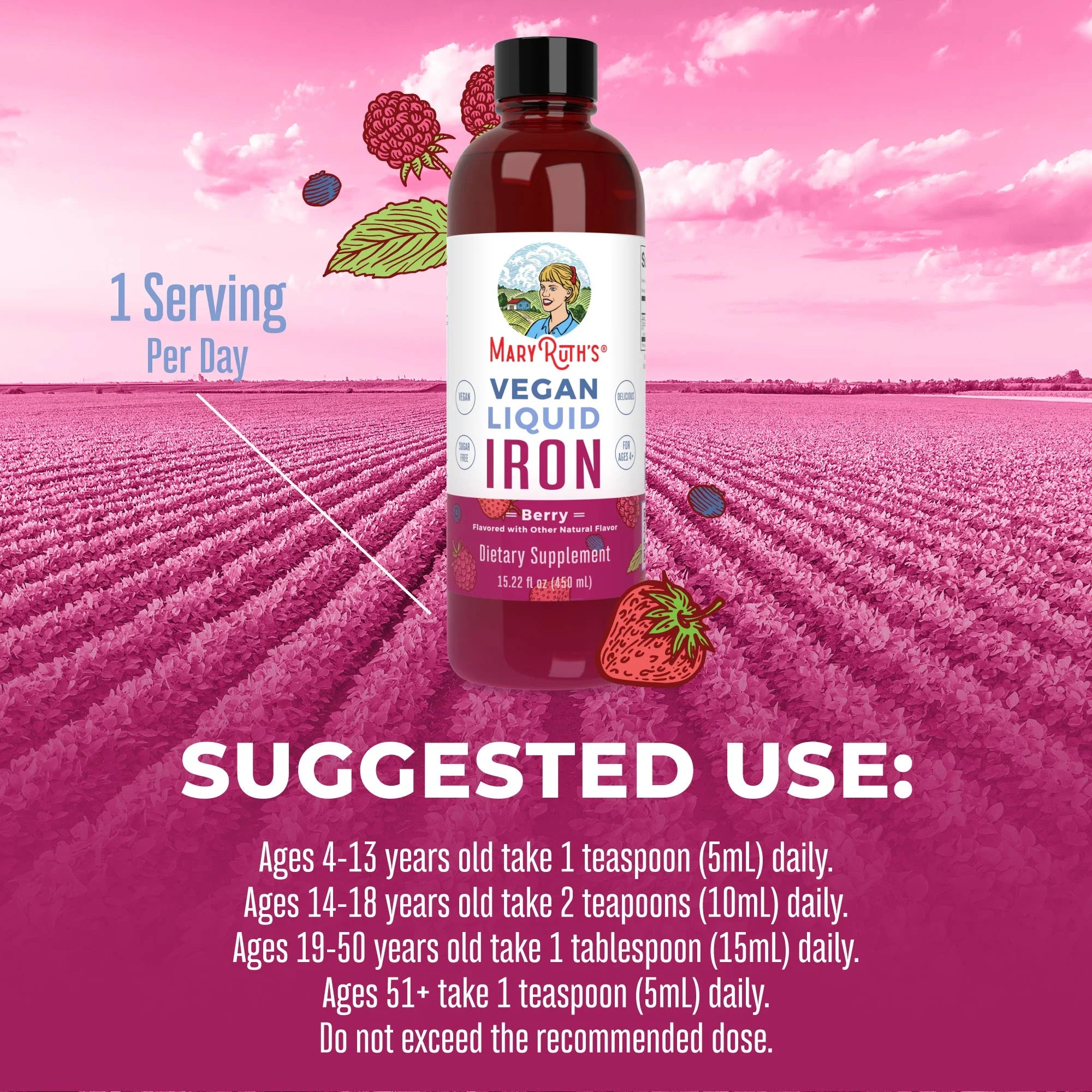 Liquid Iron Supplement 15.22 fl oz W45349