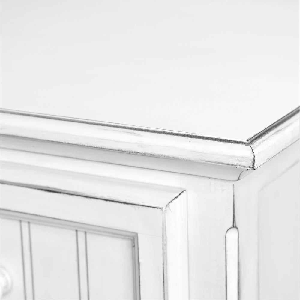White 7 Drawer Wood Dresser L861425