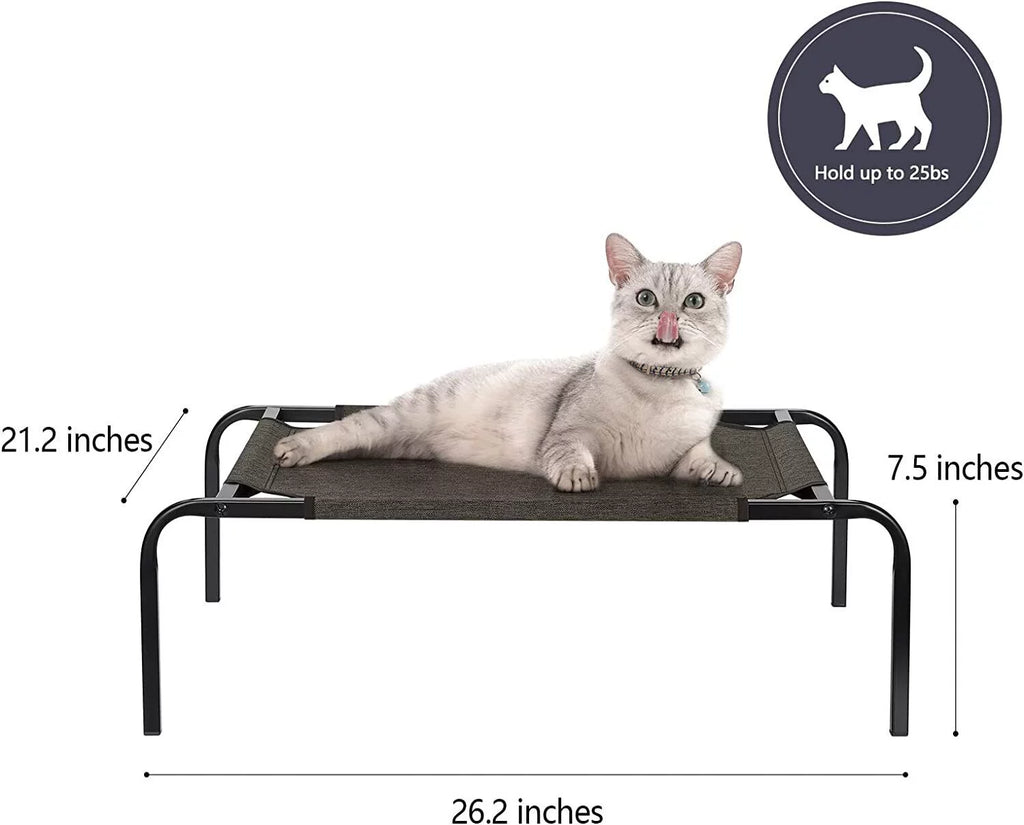 Elevated Pet Bed Raised Cat Cot Cooling Dog Bed Waterproof Chew Proof W185472