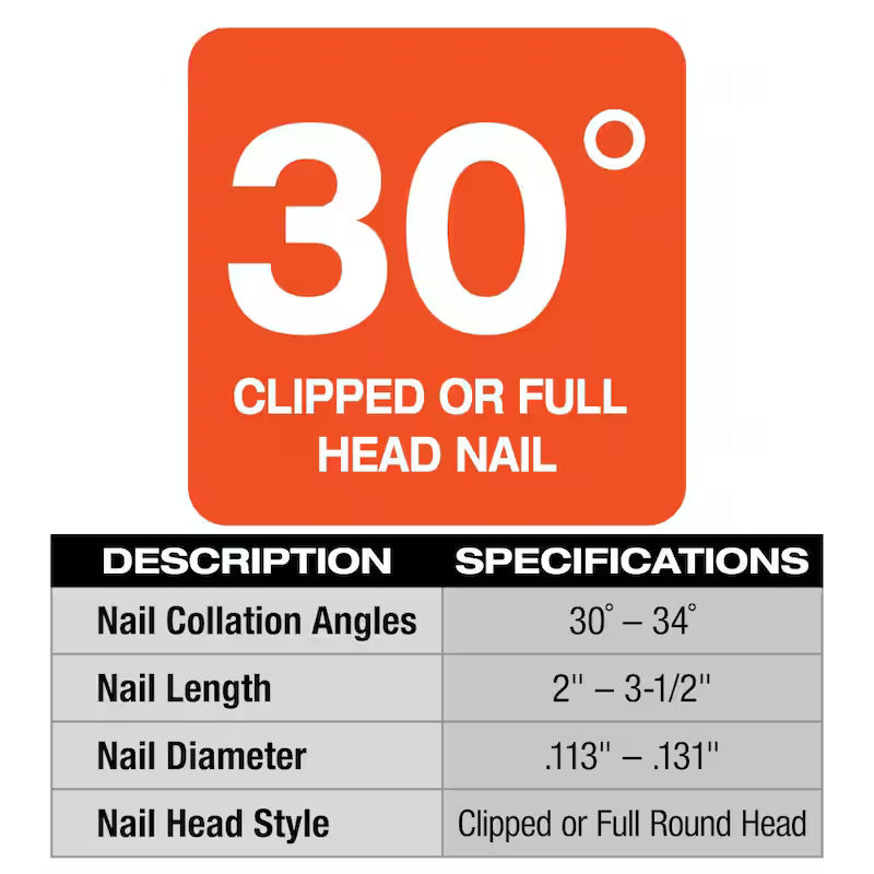 M18 FUEL 3-1/2 in. 18-Volt 30-Degree Lithium-Ion Brushless Cordless Framing Nailer K363488