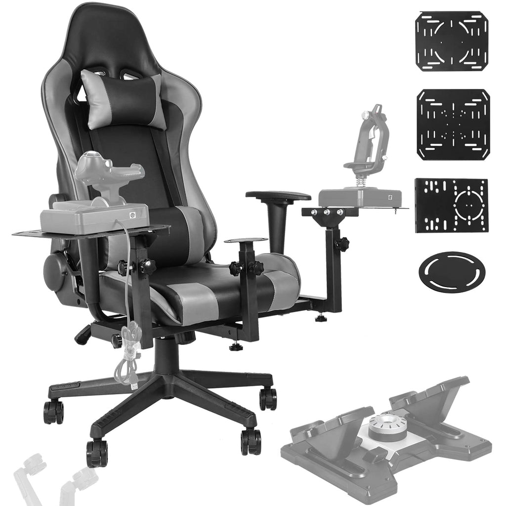 Multifunctional Flight Racing Simulator Cockpit Joystick Mount with Chair O995448