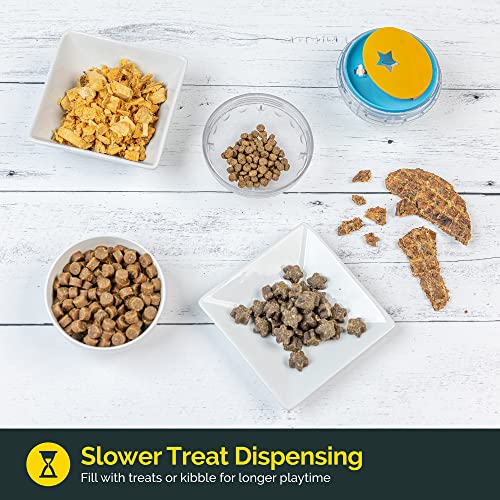 IQ Treat Ball Dog Treat Dispenser Toy Ball Interactive Dog Toy - 4" Dog Food Toy Y970