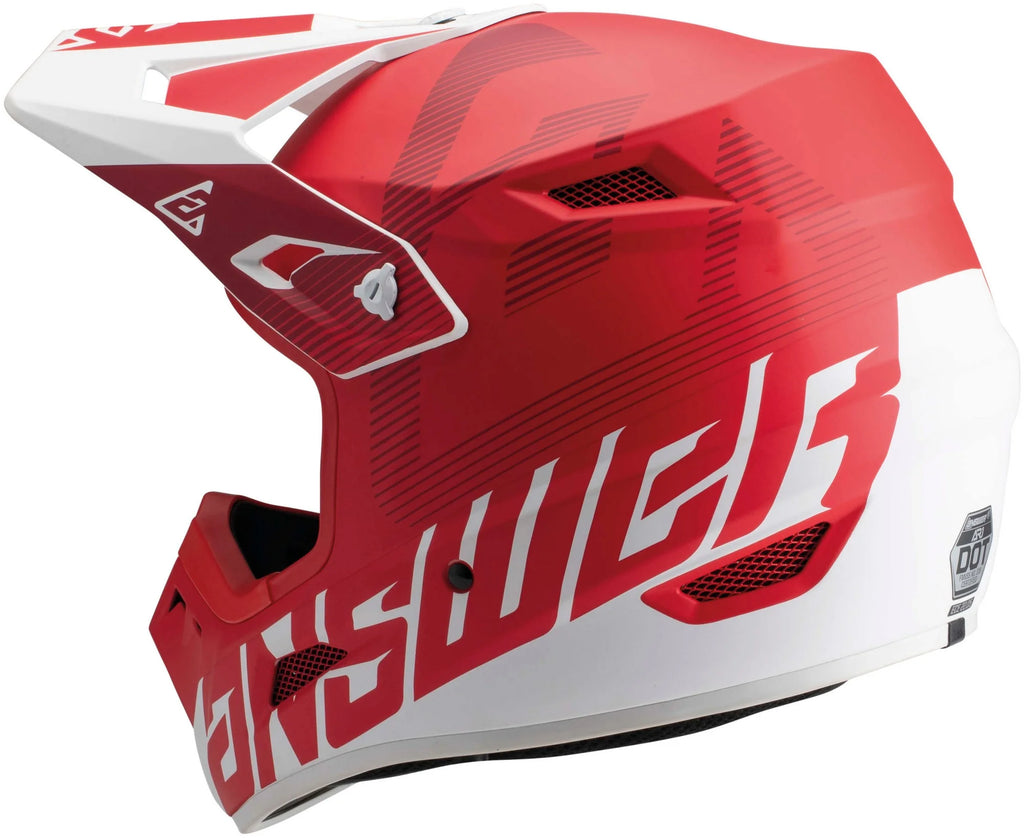 Red/White Offroad Helmet D450906