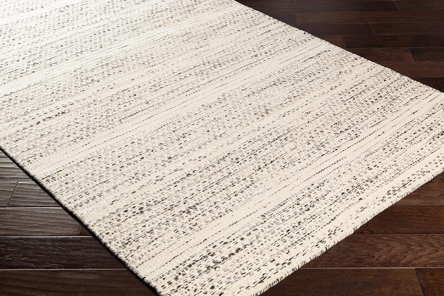 Natural Fiber Wool Area Rug - Black, Cream, Beige - 8'10" x 12' K5070