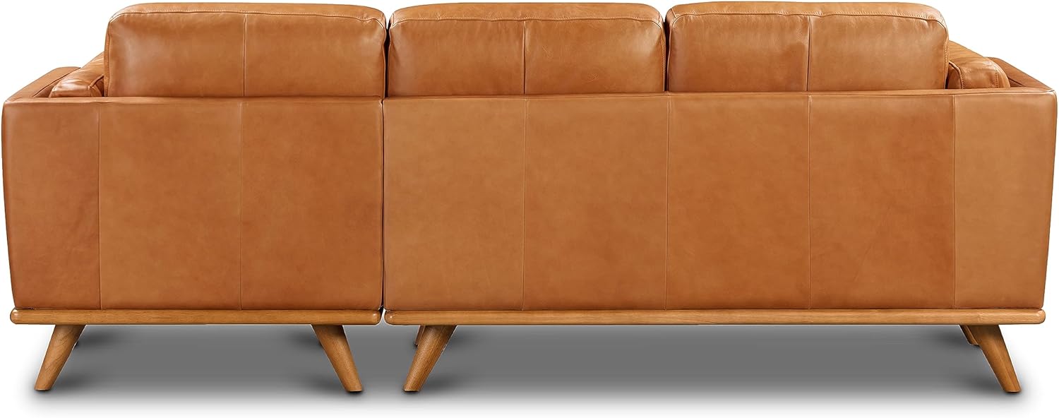 Saddle Tan Right-Facing Sofa Sectional, 90 inches D941073