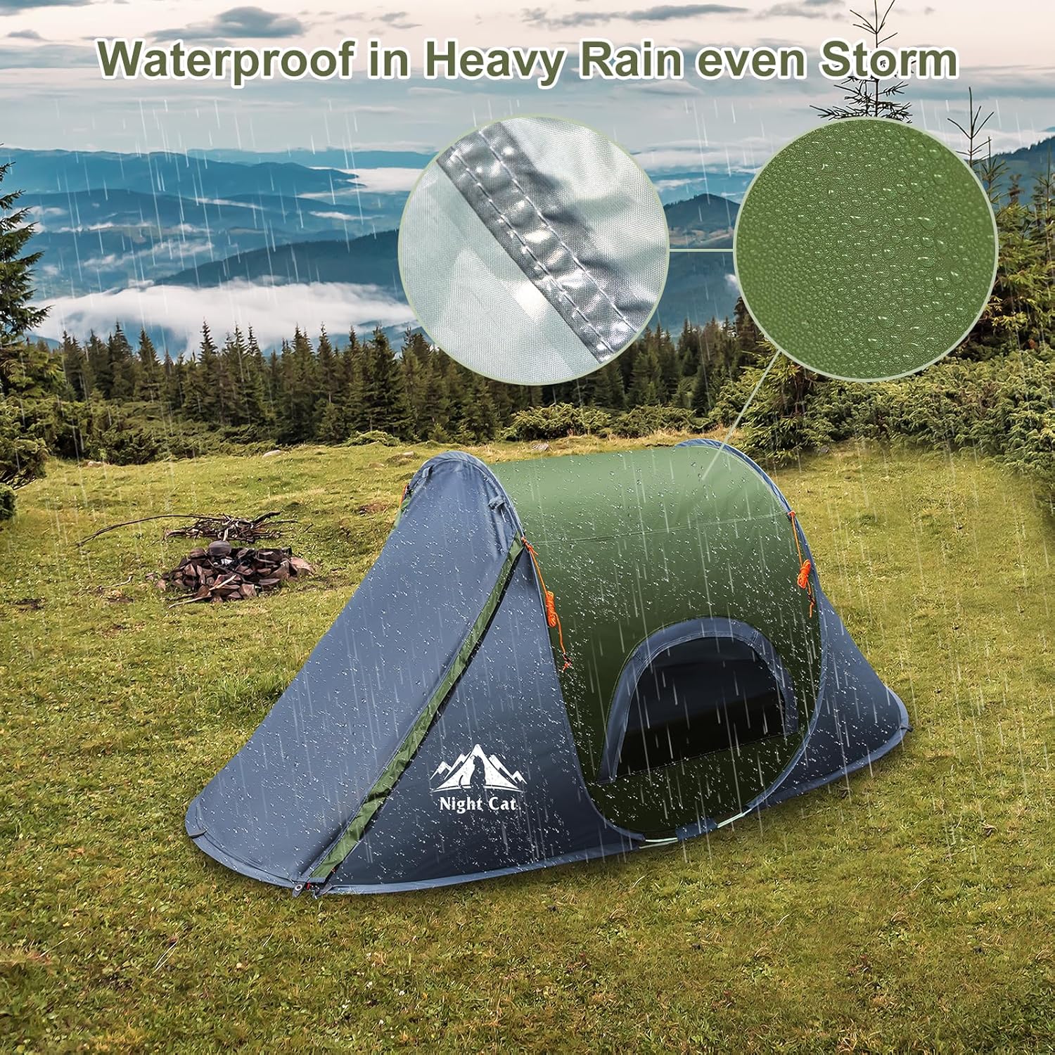 1 Person Waterproof Instant Pop-up Camping Tent S5411