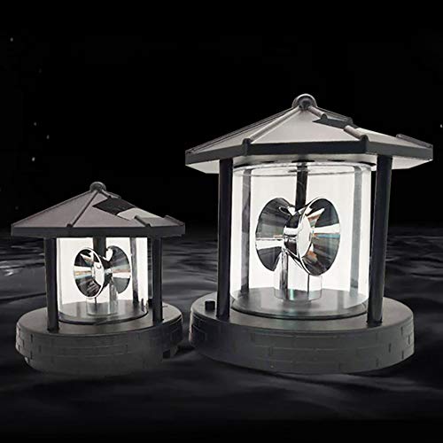 Black Solar Rotating Outdoor Decorative Lamp X4474