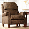 Warm Brown Paisley Patterned Fabric Recliner Chair Z64809