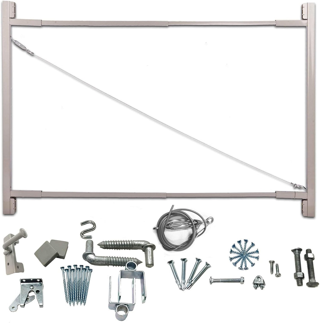 Steel Frame Gate Kit, 36"-72" Wide Opening to 6' High (4 Pack) E286