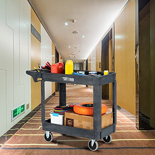 Plastic 3-Tier Utility Cart with Wheels, 550lbs Capacity F71824