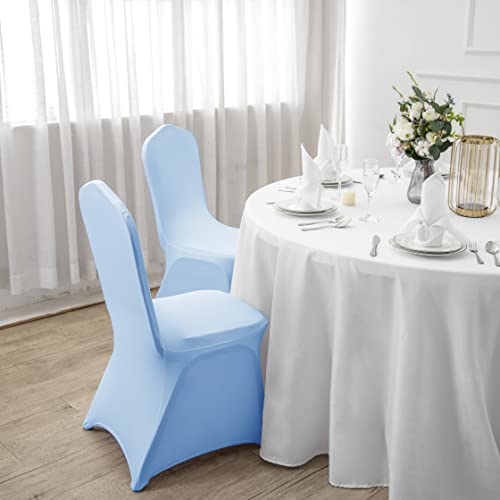 Waterproof Polyester Spandex Stretch Dining Chair Covers (100PCS, Black) O11992