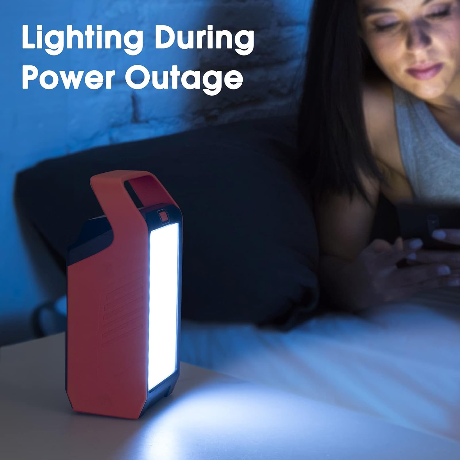 83Wh Portable Power Station with 110V AC Outlet Peak 120W Battery Backup Camping Lights Pack of 2 E149207